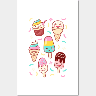 Ice Cream Emoji Mashup #5 Posters and Art